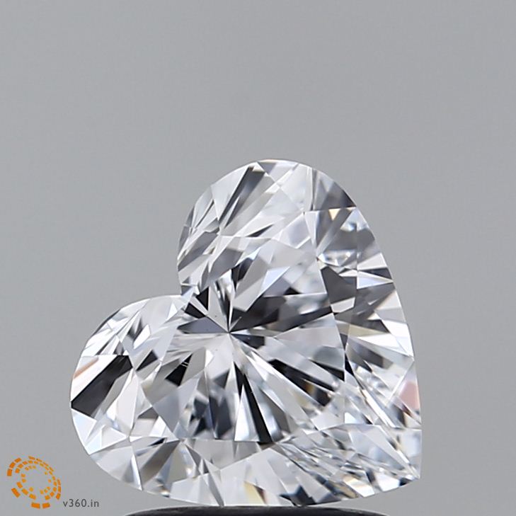 1.5 Carat Heart Cut Lab Diamond