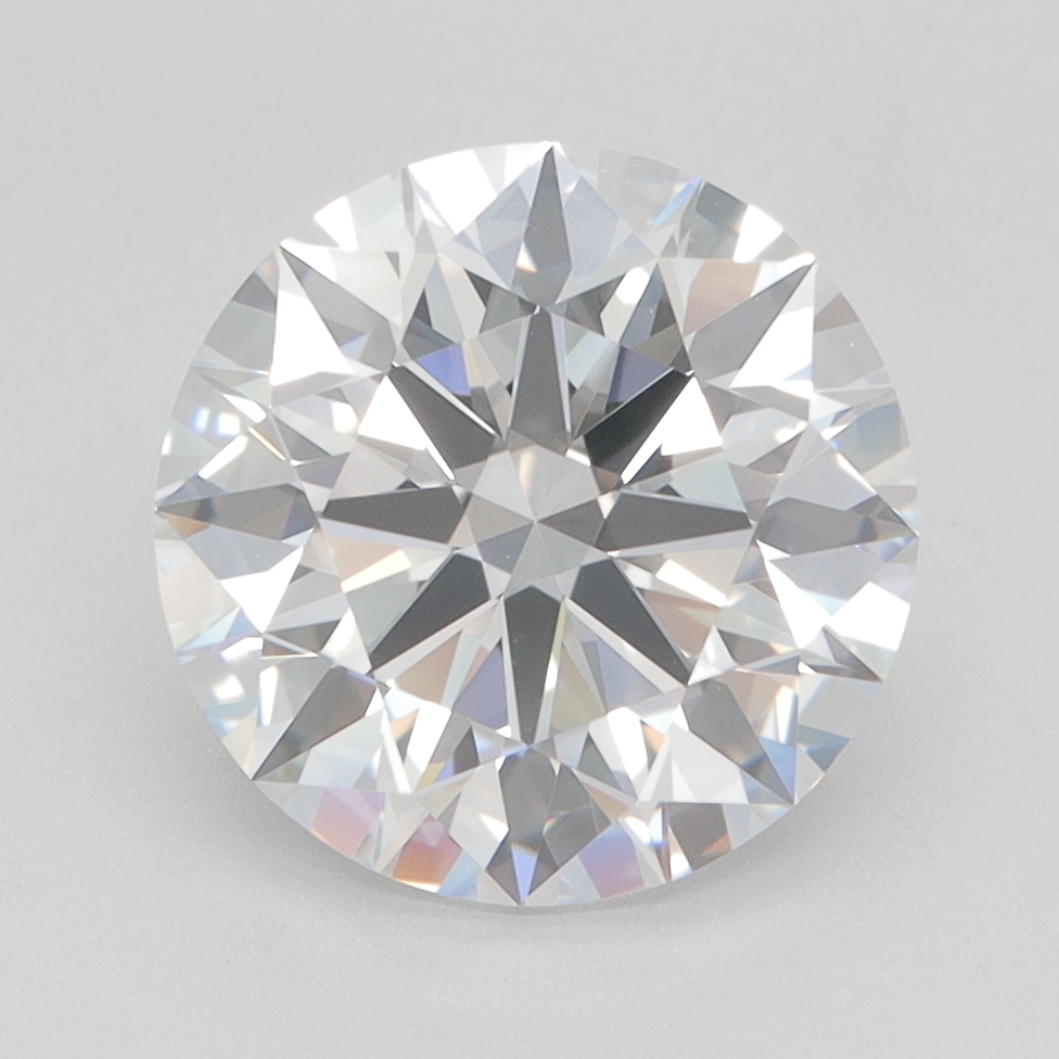 3.04 Carat Round Cut Lab Diamond